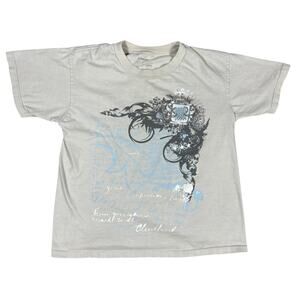 y2k 2000s Machine affliction style tshirt mens XS/S emo grunge goth skater indie